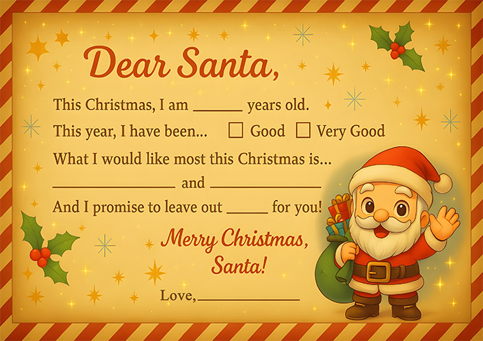 santa letter template pdf