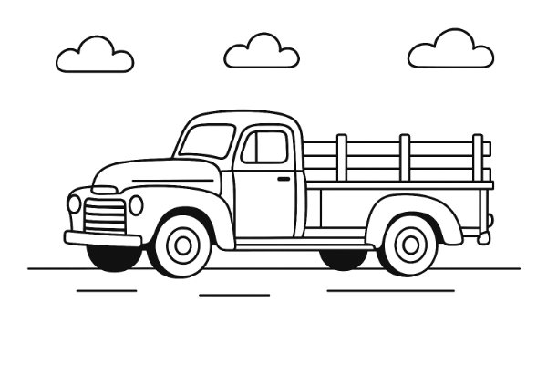 Old Vintage Farm Truck