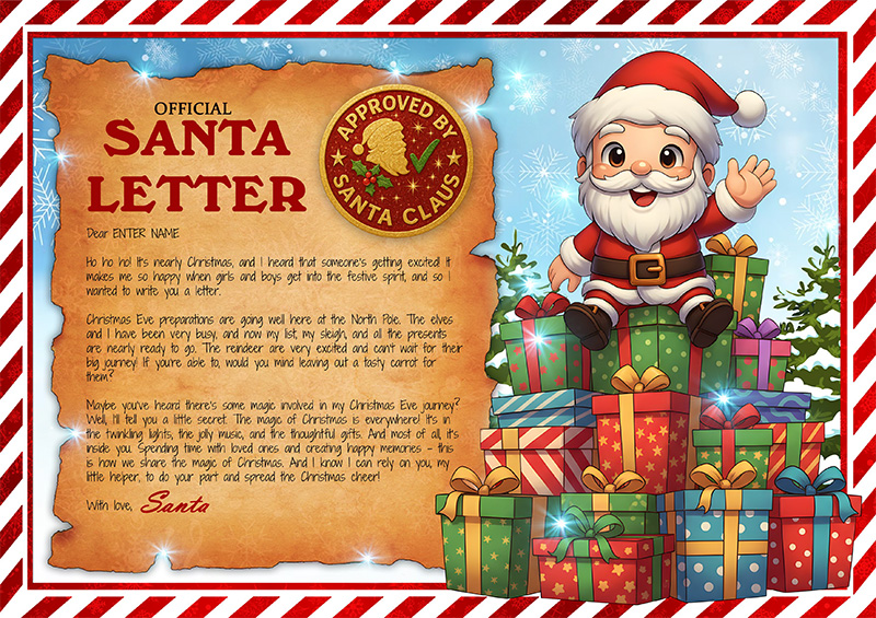 free santa letter template