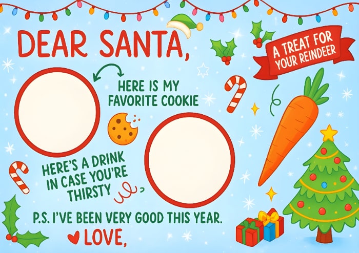 santa treate templates