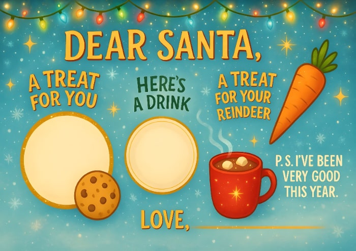 christmas eve food plate