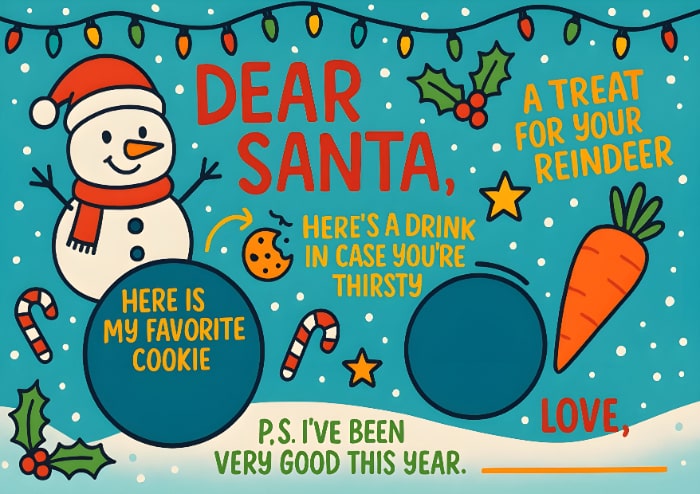 christmas eve plate for santa