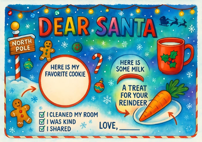 christmas eve plate for santa
