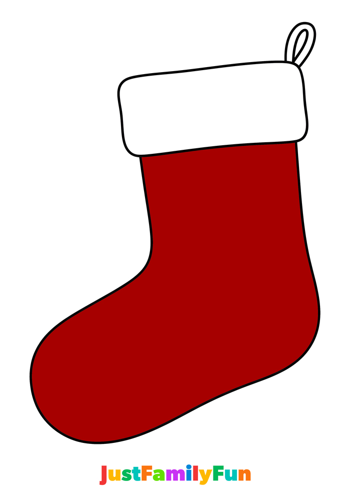 free red stocking template