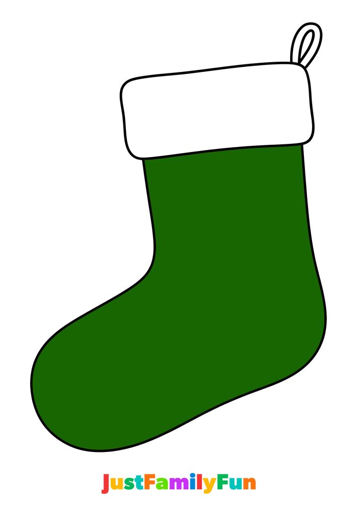 free green stocking template