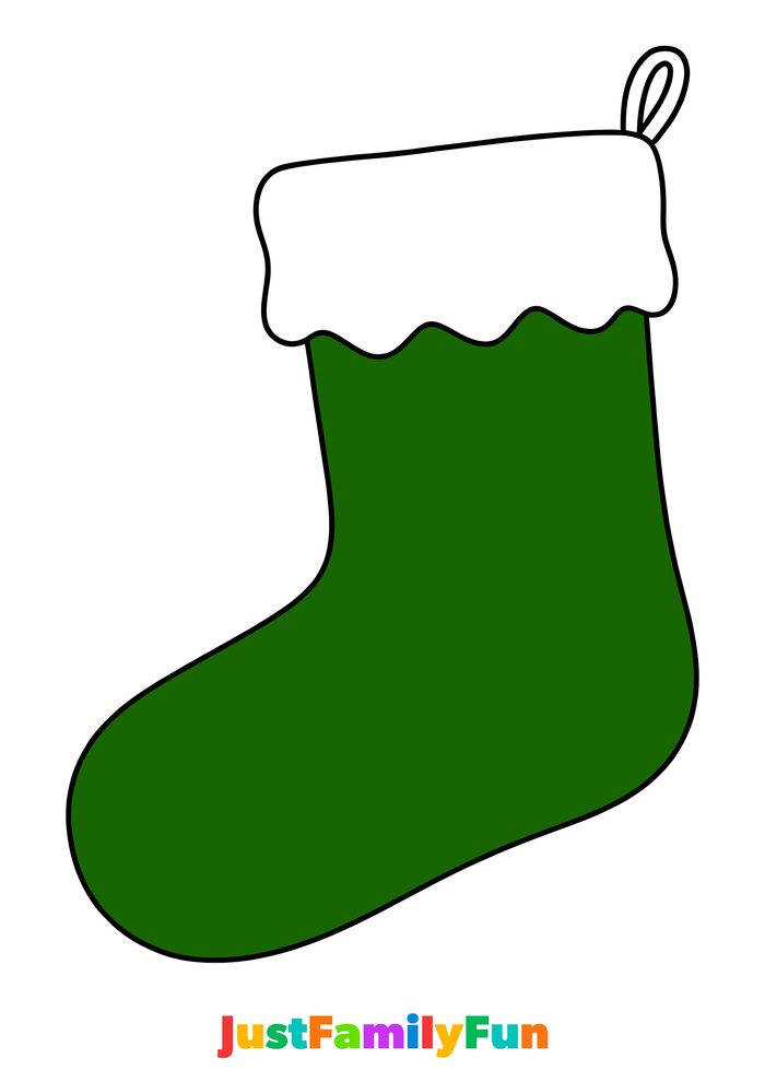 green stocking template