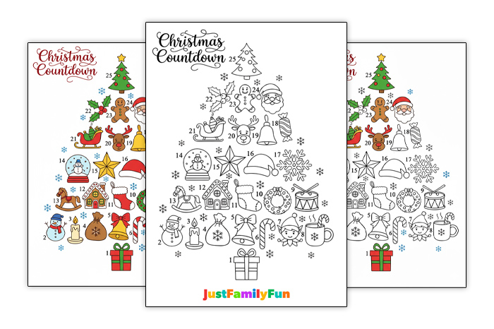 printable christmas countdown