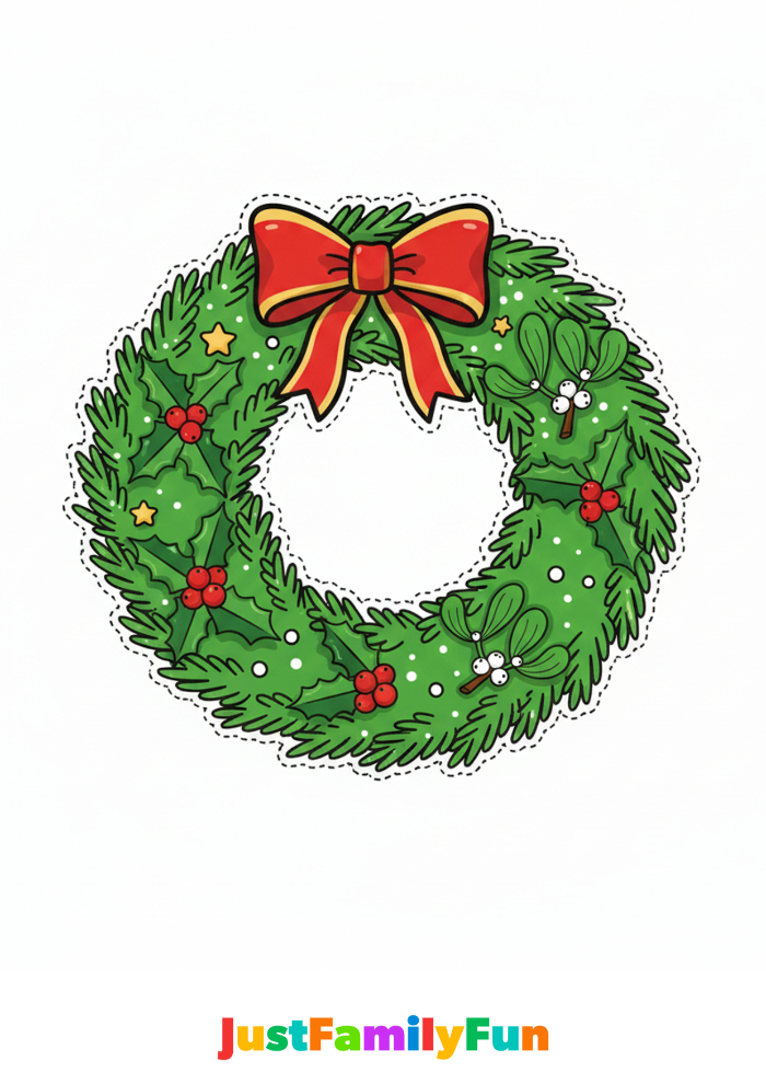 Christmas wreath image