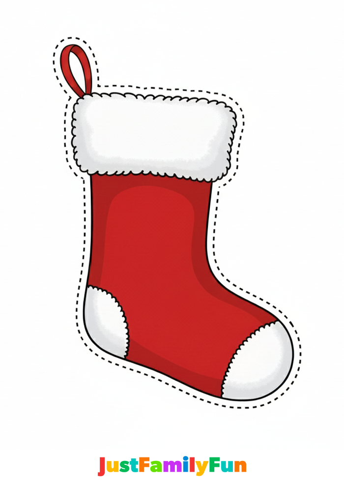 christmas stocking cut out