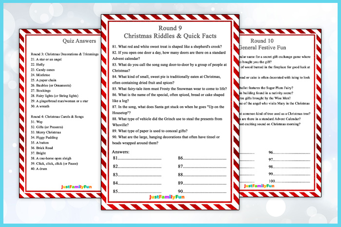 printable christmas quiz