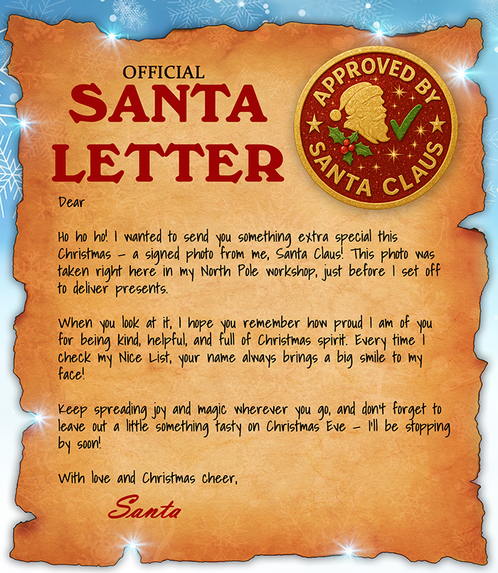 printable santa letter