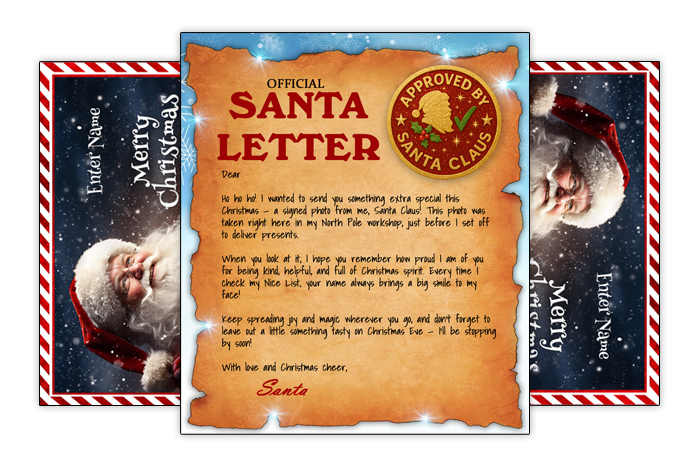 printable santa photo