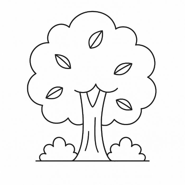 tree coloring page