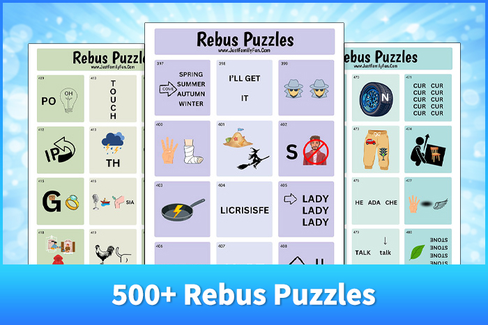 500 rebus puzzles and answers