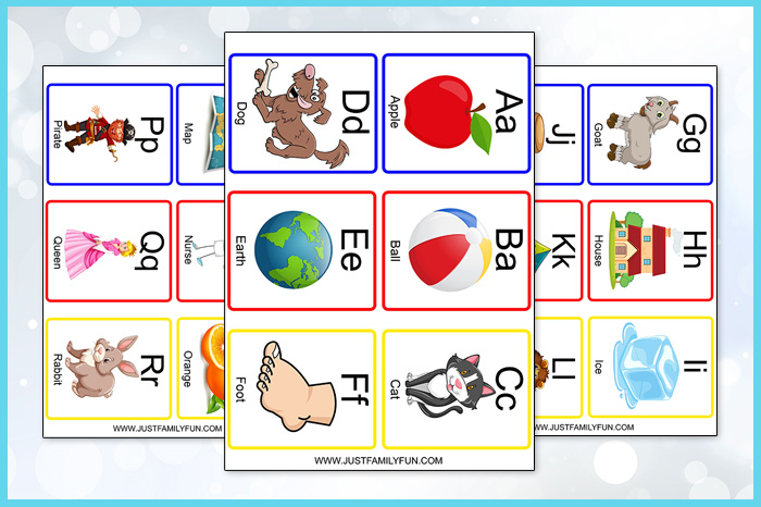 toddler alphabet flashcards