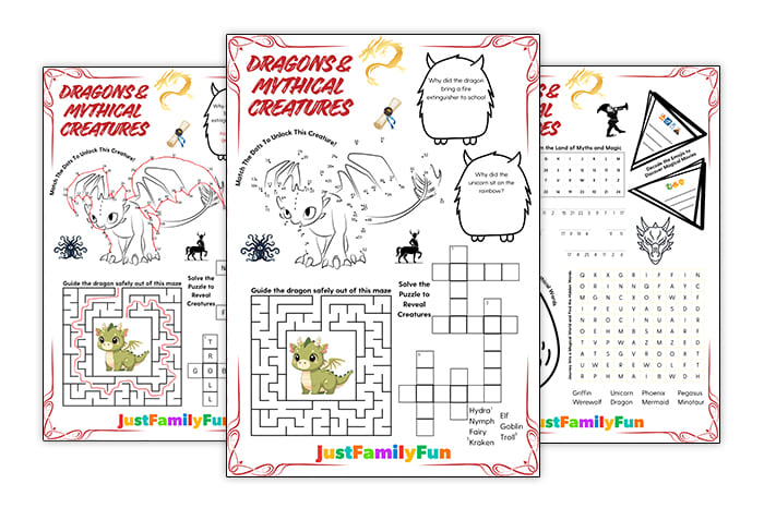 Dragon & Creatures Puzzles