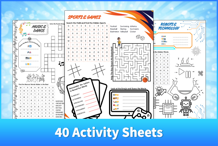 printable activity sheets